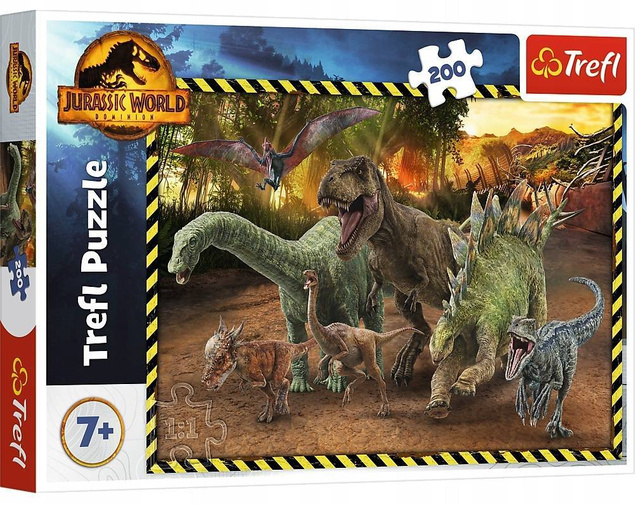 PUZZLE 200 ZWIERZĘTA DINOZAURY JURASSIC 7+ TREFL