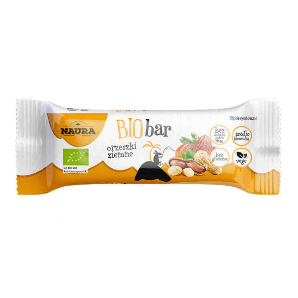 Baton Orzeszki ziemne BIO 35g Naura