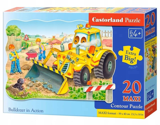 Puzzle 20 Maxi Układanka SPYCHACZ W Akcji Dla Dzieci 4+ Castorland