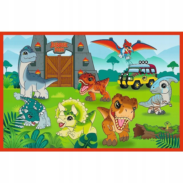 Puzzle Trefl 48 elementów Małe dinozaury Jurassic World