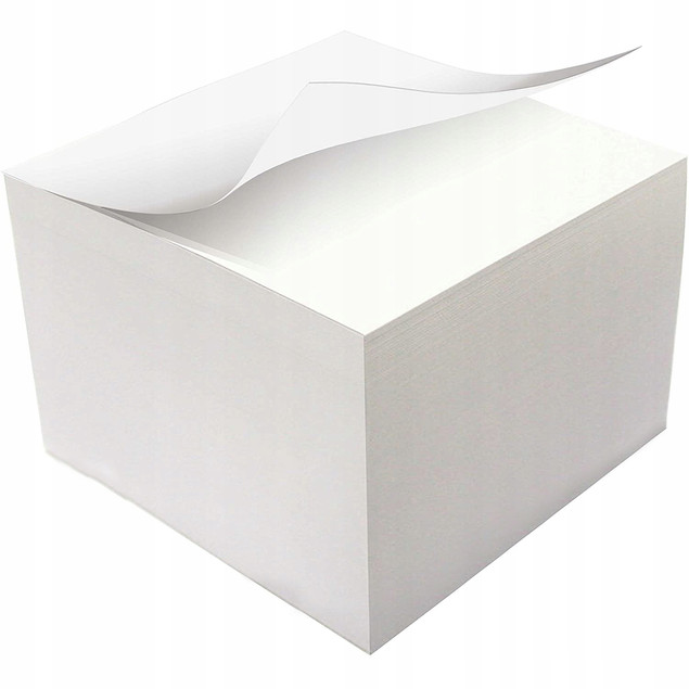 Kostka Biurowa BIAŁA NIEKLEJONA Do Notowania 85x85x35 350