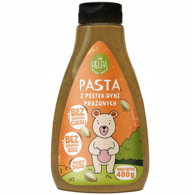 Pasta z pestek dyni prażonych 400g HELPA 100% pestek_1