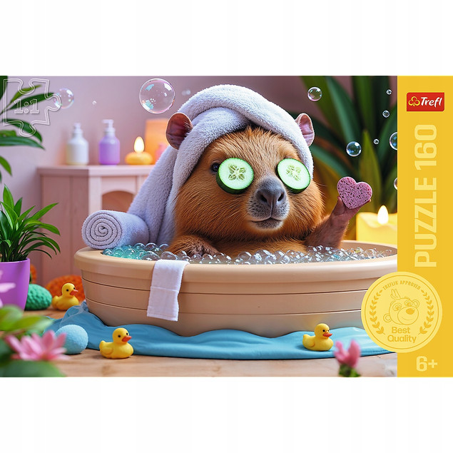 Trefl Puzzle 160 Kapibara w SPA Puzzle dla Dzieci +6