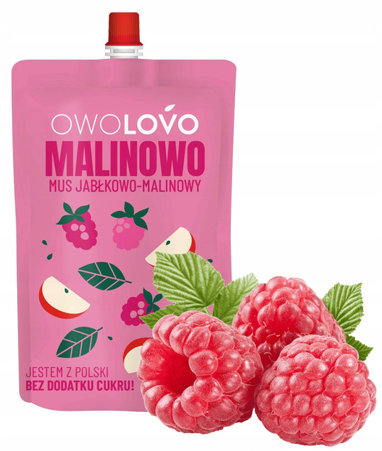 Mix Musów Owocowych OwoLovo 12x200g - 6 Smaków, Bez Cukru