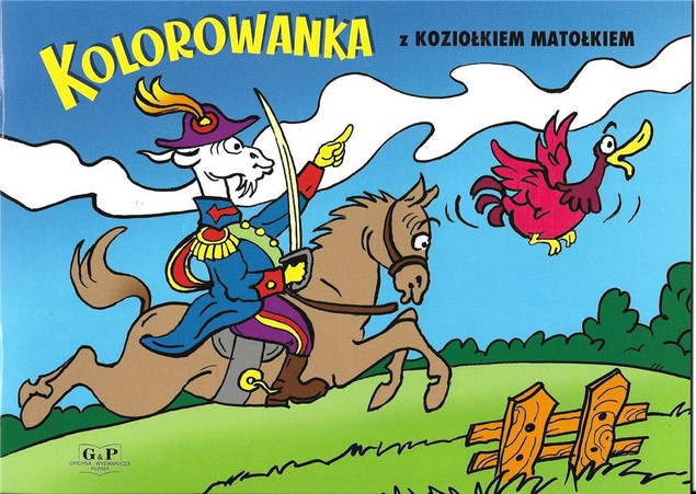 Kolorowanka z Koziołkiem Matołkiem - konik Praca zbiorowa + Naklejki Psi Patrol i Król Lew