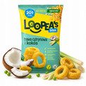 LOOPEA'S LIGHT chrupki z grochu smak trawa cytrynowa i kokos bezgluteno 50g