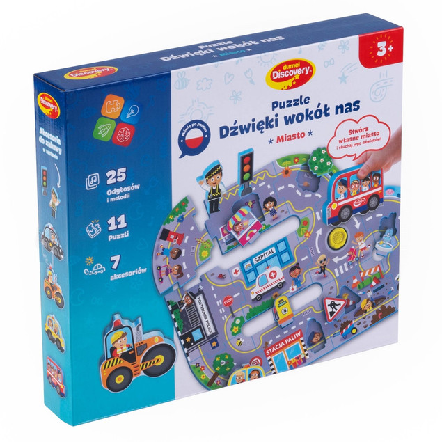 DUMEL DISCOVERY PUZZLE DZWIĘKI WOKÓŁ NAS MIASTO