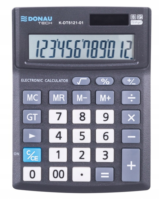Kalkulator biurowy DONAU TECH K-DT5121-01