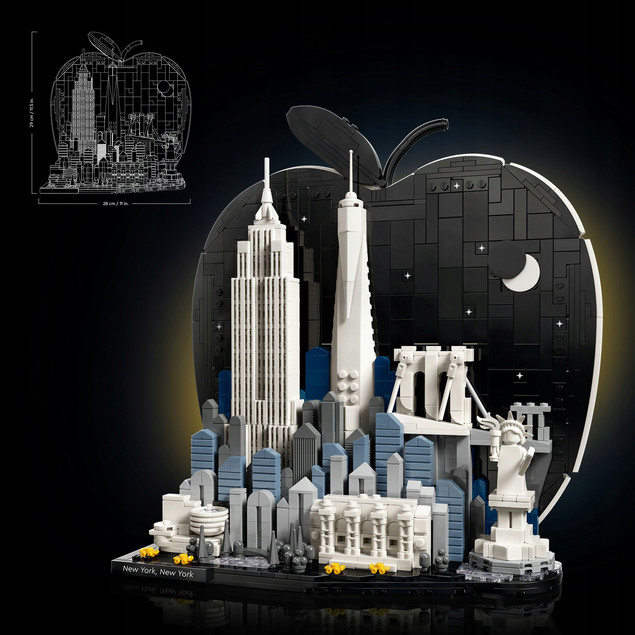 LEGO Architecture 21066 Nowy Jork - Wielkie Jabłko | Model dla Dorosłych