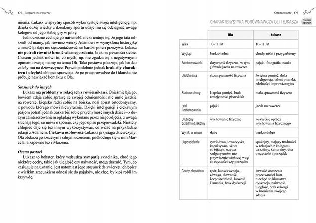 Pajączek na rowerze. Lektura z opracowaniem