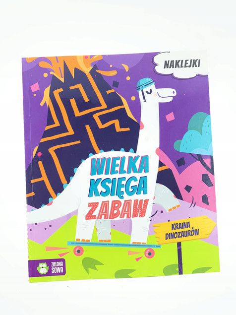 Wielka Księga Zabaw: Kraina Dinozaurów Zielona Sowa