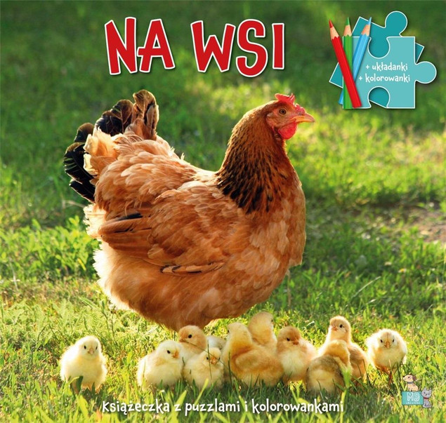Książeczki z puzzlami i kolorowankami Na wsi Praca zbiorowa