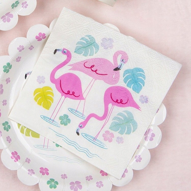 Rex London Serwetki koktajlowe 20 szt Flamingo