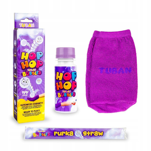 HOP HOP ZESTAW DO PODBIJANIA BANIEK MYDLANYCH TUBAN