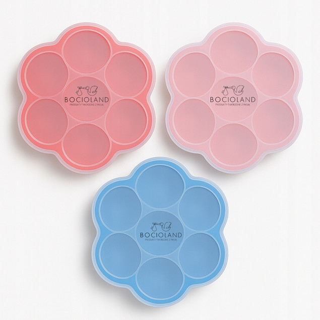 Silikonowa forma do mrożenia PORCJOWANIA jedzenia dla dzieci BOCIOLAND