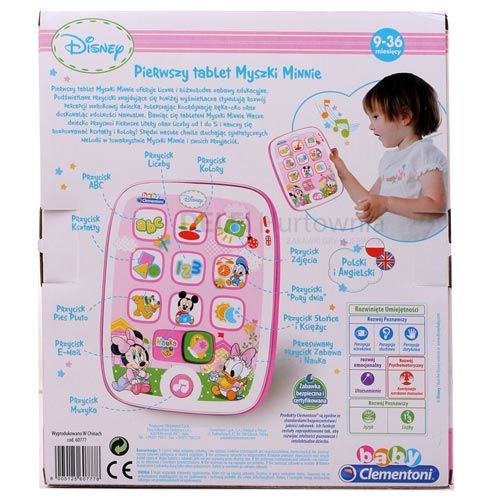 Clementoni TABLET MYSZKA MINNIE Disney PL-ANG New 60777