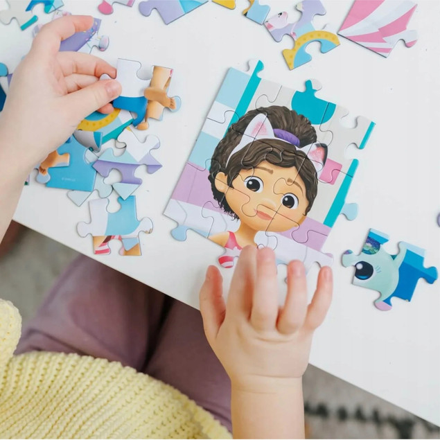 Puzzle 60 Układanka KOCI DOMEK GABI Gabby Na Basenie 4+ Trefl 17393