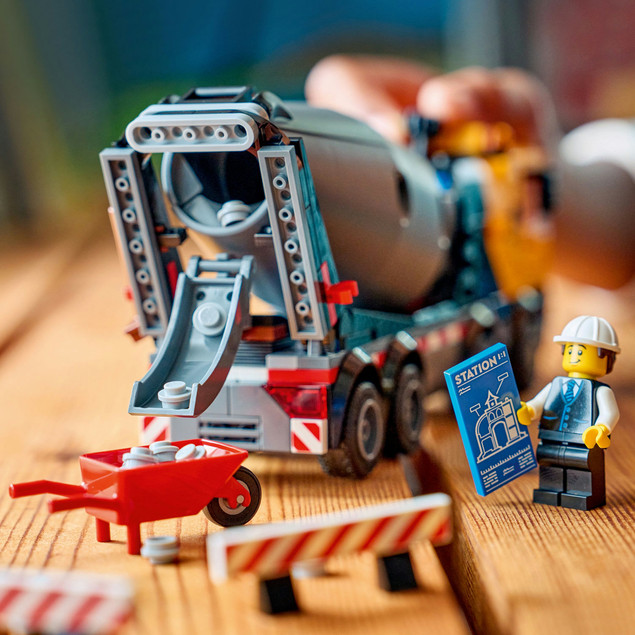 LEGO City 60478 Betoniarka z Bębnem i Minifigurkami