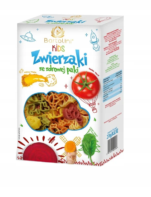 Makaron Bartolini Kids Zwierzątka 250 g