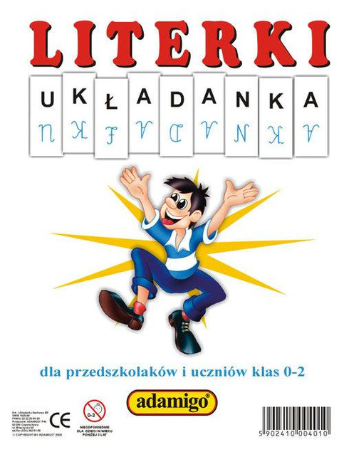 Adamigo Literki Układanka - Edukacyjna Gra Alfabet dla Dzieci