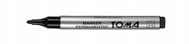 Marker permanentny Toma TO-090 czarny 1,5 mm 10 szt.