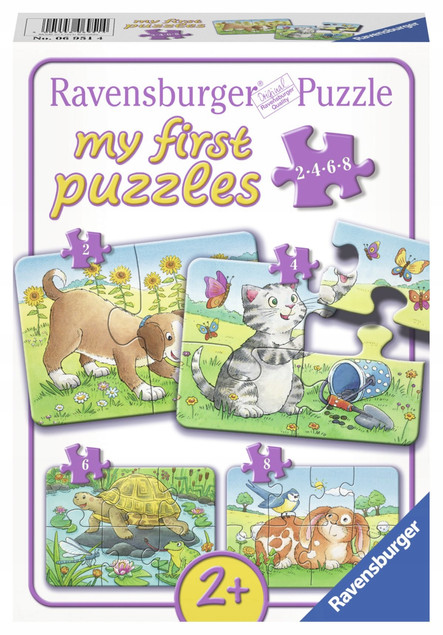 Ravensburger Moje první puzzle Domácí mazlíčci 4w1 (2,4,6,8 elementów)