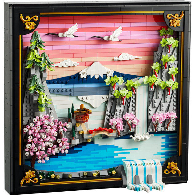 LEGO Art Japoński Krajobraz z Górą Fuji i Kwitnącą Wiśnią 31218 (1892 el.)