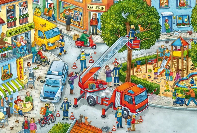 Puzzle Straż Pożarna 3x24 elementy Schmidt Spiele dla Dzieci 3+