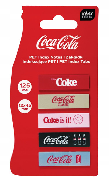 Zakładki Indeksujące Papier Interdruk 12x45 mm, 125 szt. Kolorowe