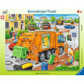 Puzzle Ravensburger 35 elementów w ramce Śmieciarka dla dzieci