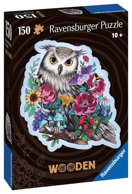 PUZZLE DREWNIANE 150 SOWA