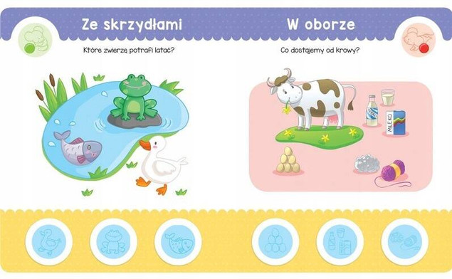 Quiz 2-Latka Dwulatka Z Myszką Zabawa Naklejkami i Test 0+ Aksjomat 3498