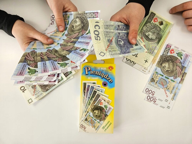 Pieniądze ALEX do nauki liczenia - 120 banknotów