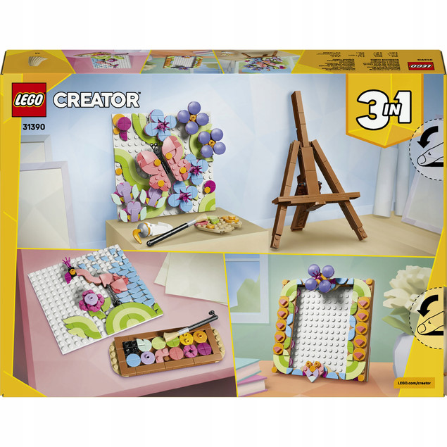 LEGO Creator 3w1 31390 Malowanie Kwiatów Zestaw Artystyczny