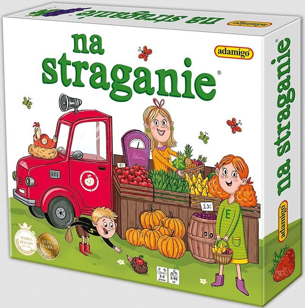 Gra Planszowa Adamigo Na Straganie – Rodzinna Zabawa z Warzywami i Owocami