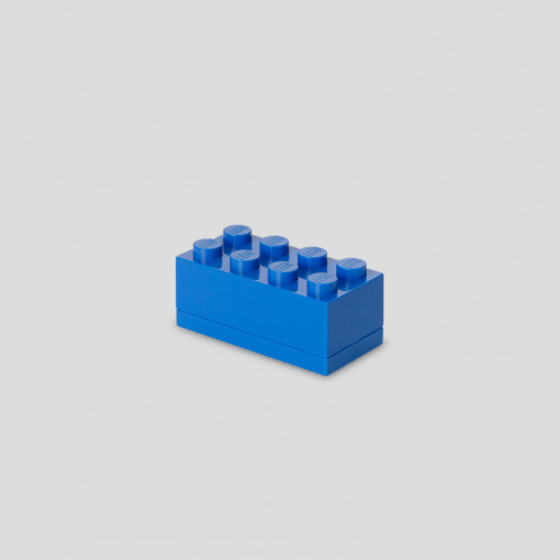 Pojemnik LEGO Mini Klocek 2x4 Niebieski – Organizer na Przekąski BPA Free