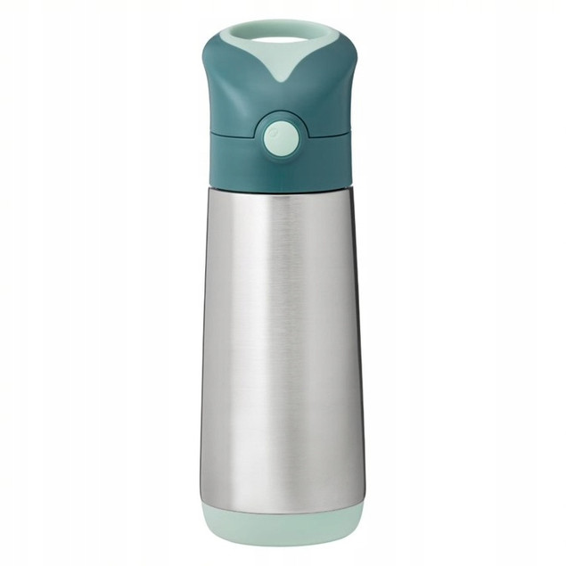 B.BOX Bidon Termiczny ze Słomką dla Dzieci Emerald Forest 500 ml