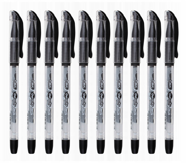 Długopis żelowy BIC Gel-ocity STIC 0,5 mm czarny 10 sztuk