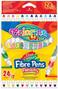 Mazaki Pisaki Flamastry Dwustronne 12 Sztuki 24 Kolory Colorino 32353