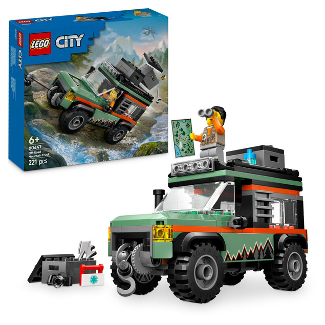 LEGO City Górska ciężarówka terenowa 4x4 (60447) z wyciągarką