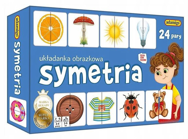 Układanka obrazkowa edukacyjna 3+ Adamigo
