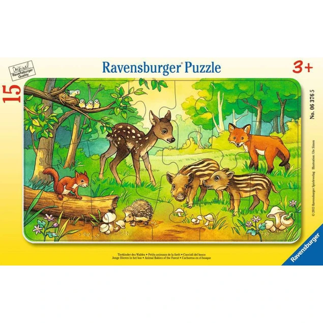 Puzzle Ravensburger 15 elementów Zwierzęta z lasu