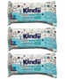 KINDII Chusteczki NAWILŻANE Pure Water WODNE Bez Perfum z Klapką 60 szt. x3