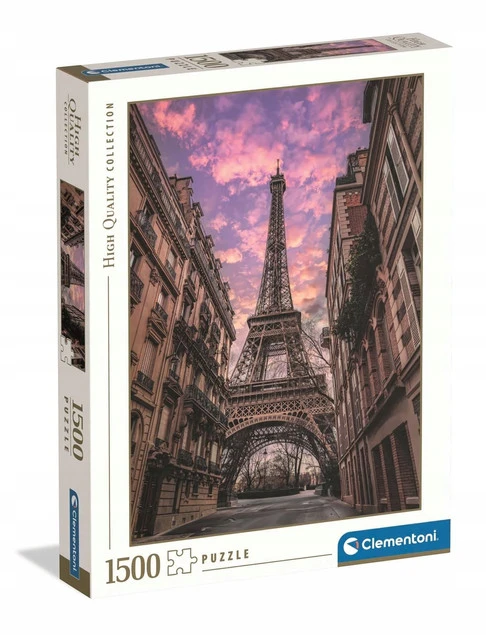 Puzzle Clementoni 1500 el. HQ Paris Awakens - widok na Paryż po ułożeniu