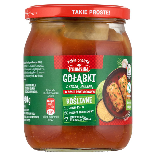 Primavika Gołąbki wege z kaszą jaglaną 480 g