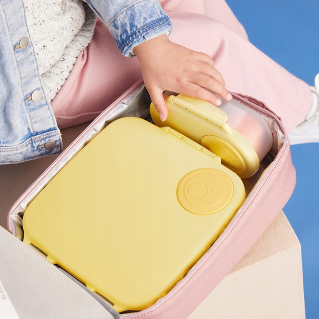 B.box Lunchbox Śniadaniówka Lemon Twist z Przegródkami i Wkładem Chłodzącym 2L