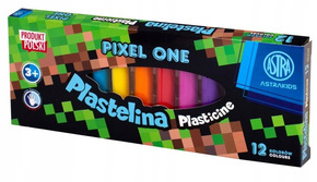 Plastelin Szkolna 12 Kolorów Pixele Game Pixelone Astra