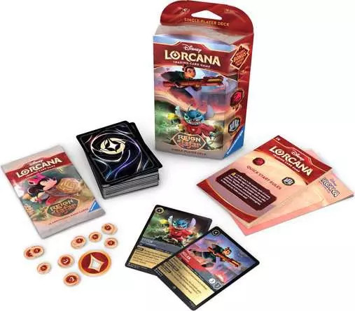Disney Lorcana: Reign of Jafar (Set 8) Ruby & Steel Starter Deck
