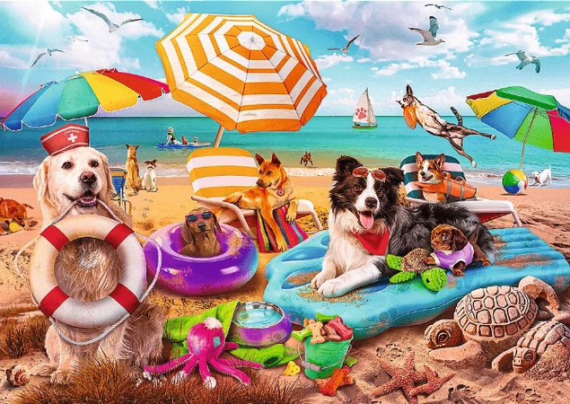 Puzzle 2x500 Wakacyjny czas TREFL