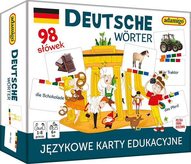 Deutsche Worter: Karty do Nauki Niemieckiego dla Dzieci (08049)
